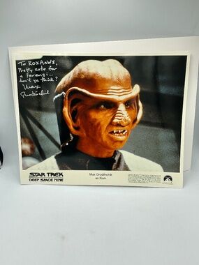 Star Trek Autographed Max Grodenchik Photo Rom Ferengi DS9 8x10 Promo Signed
